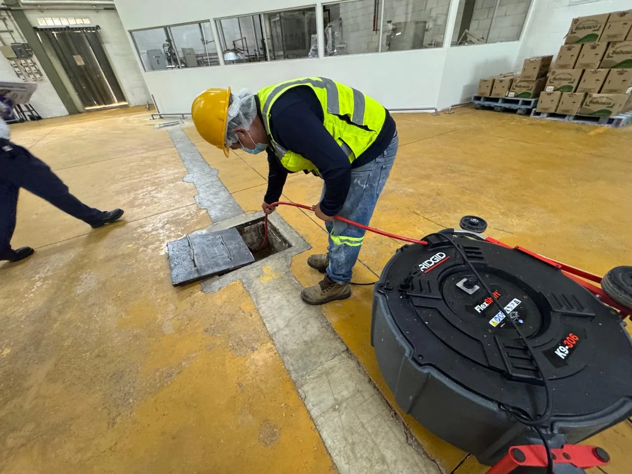 Rotosondeo en una instalación industrial